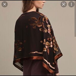 Anthro velvet sheer kimono  
